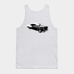 1955 Chevy Belair B&W Tank Top